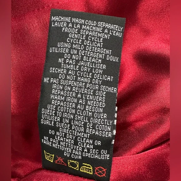 Guillaume burgundy suede jacket, medium - Picture 7 of 14